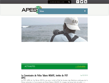 Tablet Screenshot of apes-dakar.org